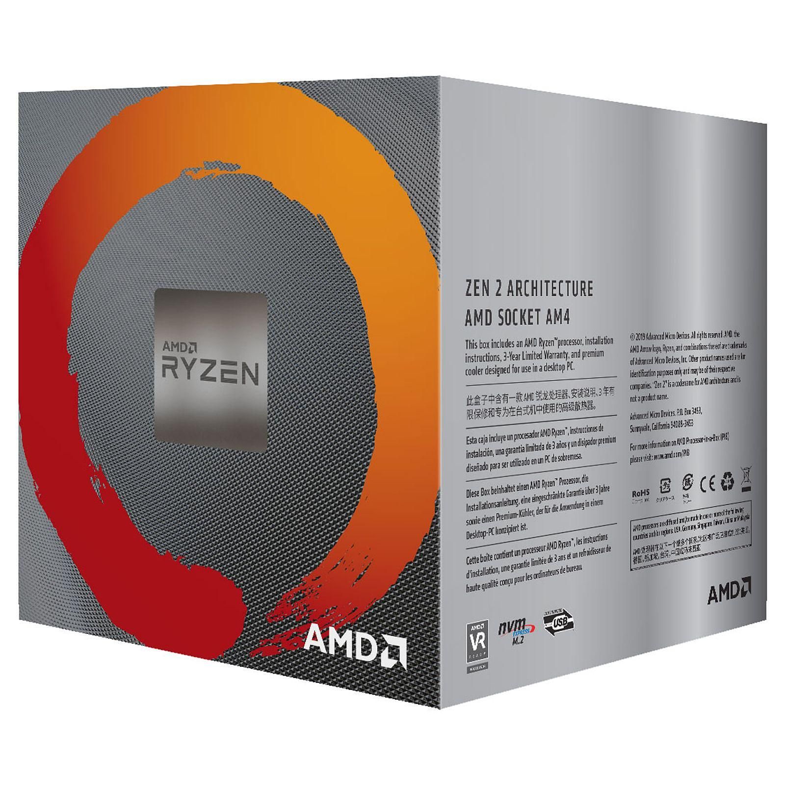 CPU AMD Ryzen 5 3600 Wraith Stealth (3.6 GHz / 4.2 GHz) BOX Twins Multimedia