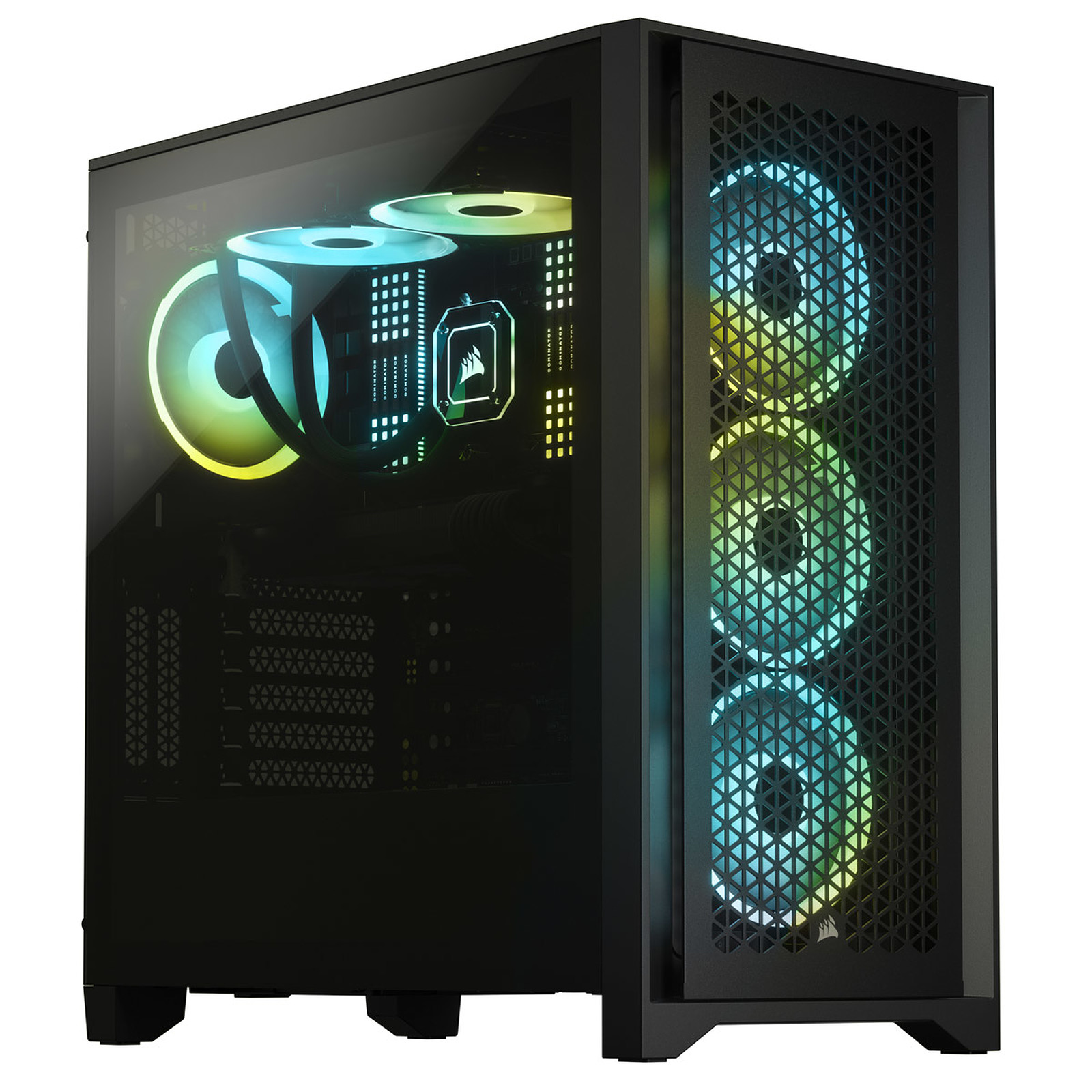 Boitier Corsair 4000D AIRFLOW Tempered Glass Noir Twins Multimedia Boitier Corsair 4000D AIRFLOW Tempered Glass Noir Twins Multimedia