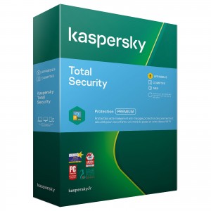 Kaspersky Total Security - Licence 5 postes 1 ans