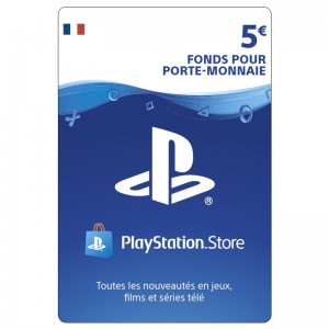 Carte PSN 5 euros PS4 - PS3 - PS Vita PS3