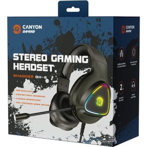 CANYON GH-6B 3.5mm BLACK XBOX,PS5,PC GAMING HEADSET