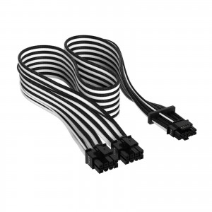 Corsair câble 600W 12+4 broches PCIe Gen 5 - Noir/Blanc