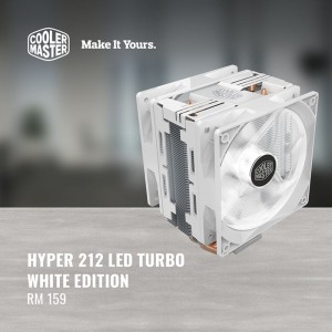 VENTILATEUR COOLER MASTER HYPER 212 LED TURBO WHITE EDITION