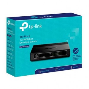 TP-LINK  SWITCH  16 PORTS 10/100 Mbps TL-SF1016D