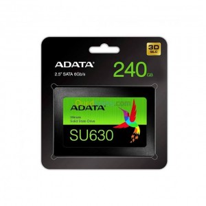 Adata Disque Dur Ssd Adata Su630 240Gb 2.5 Sata 3 Asu630Ss-240Cq-R Noir